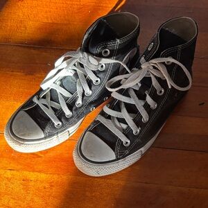 Converse Black and White High-Top Sneakers